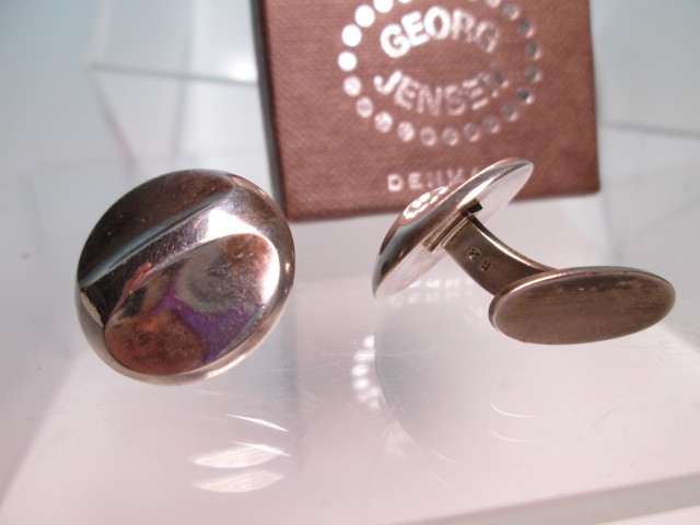 ☆ジョージ ジェンセン SILVER デザインカフス 21,43g 共ケース付 正規品　GEORG JENSEN_画像7