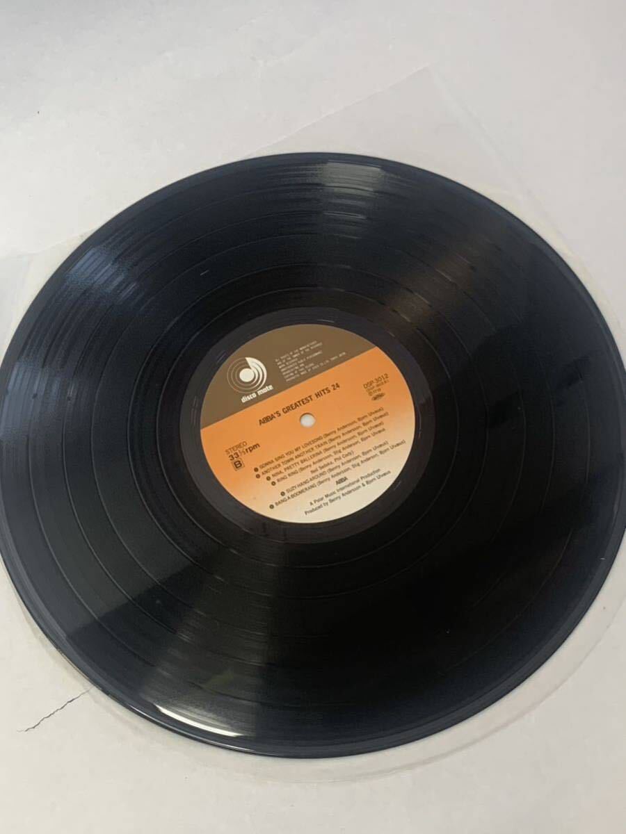 ☆3198 ABBA アバ ・グレイテスト・ヒッツ24 レコード帯付 　ＬＰ盤レコード_画像8