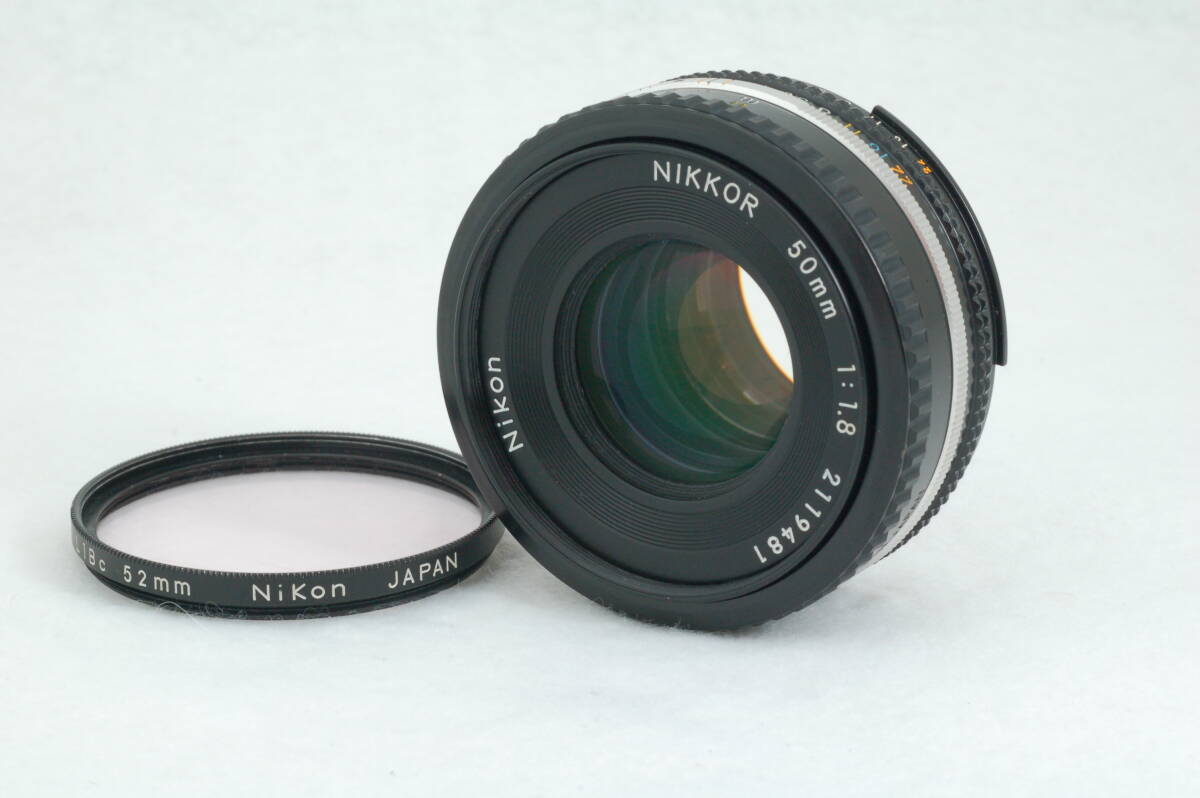 【整備済み・良品】Nikon ニコン Ai-s 50mm F1.8 パンケーキレンズの画像1