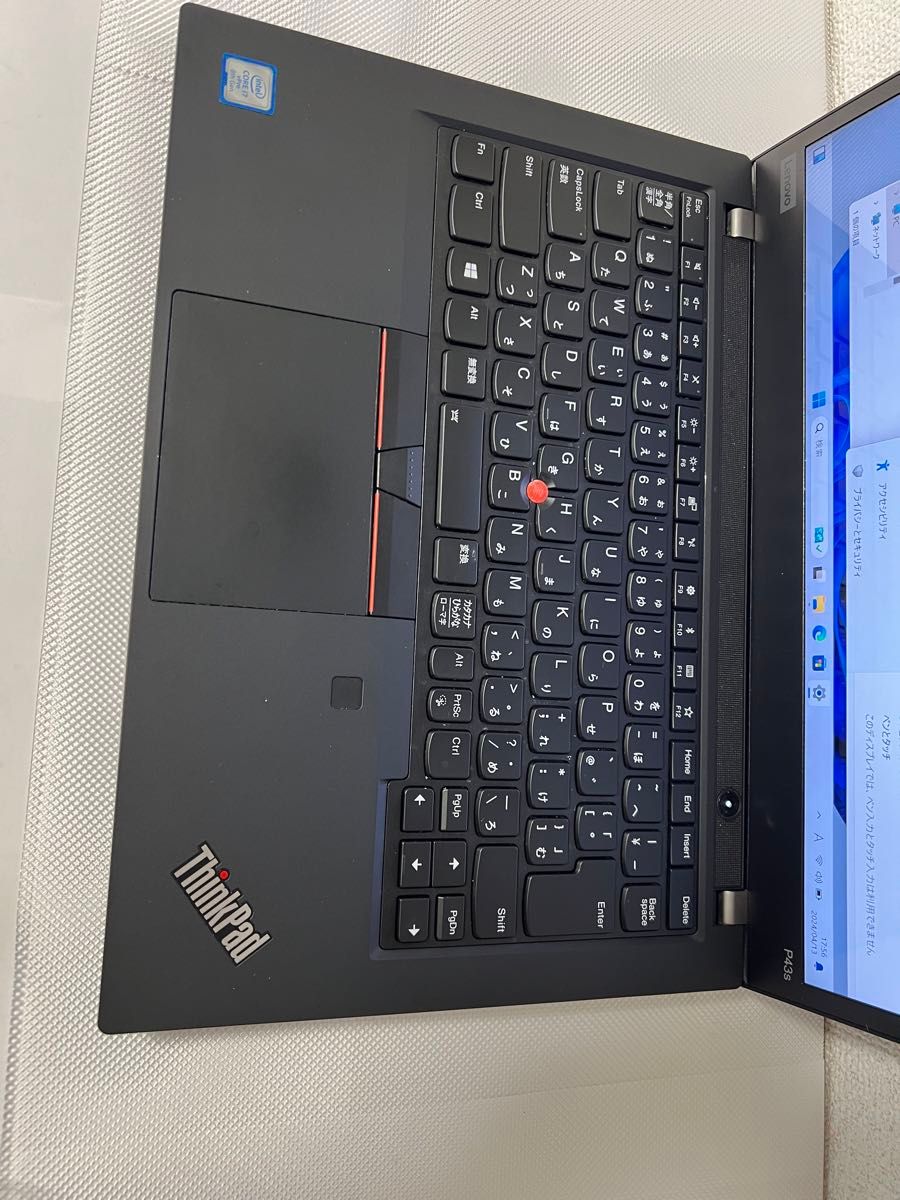 ThinkPad P43s Intel Core i7-8665U メモリ32GB (SSD)512GB