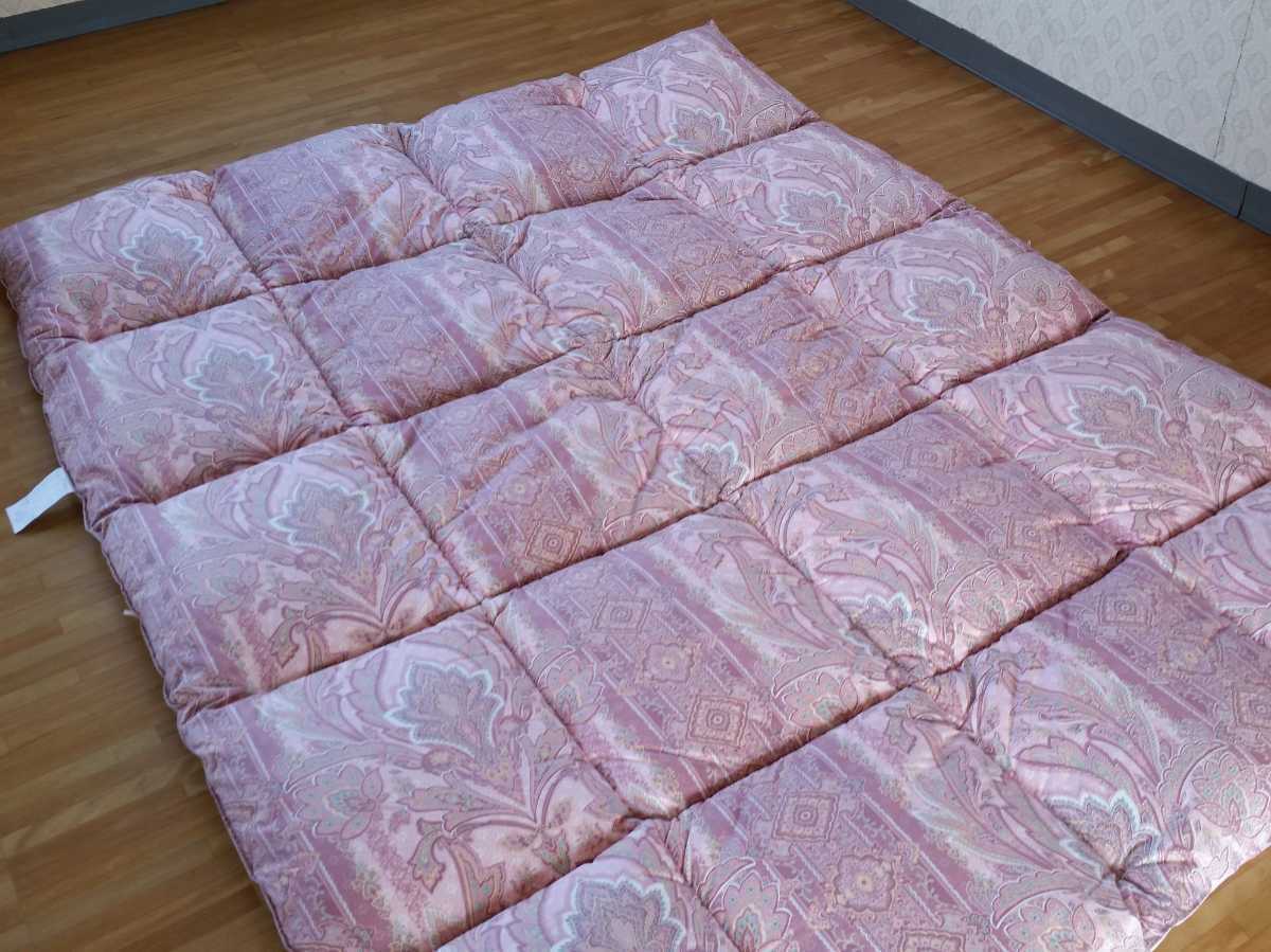 即決 送料無料 2枚セット シングル ホテル仕様 増量タイプ 羽毛布団を越えた素材 掛け布団 清潔 安心 日本製 同柄 敷き布団 出品中です。の画像4