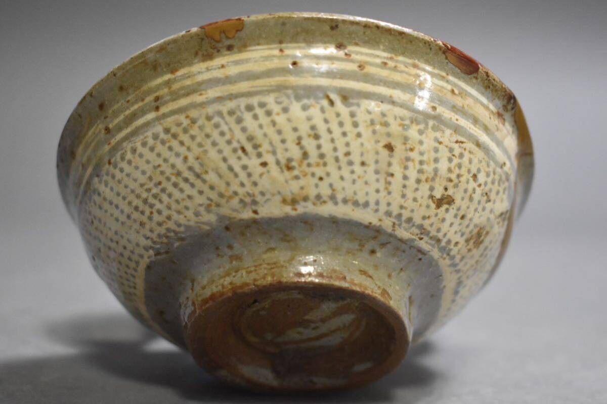 【英】A875 時代 三島小幅茶碗 中国美術 朝鮮 韓国 高麗 李朝 茶道具 骨董品 美術品 古美術 時代品 古玩の画像6