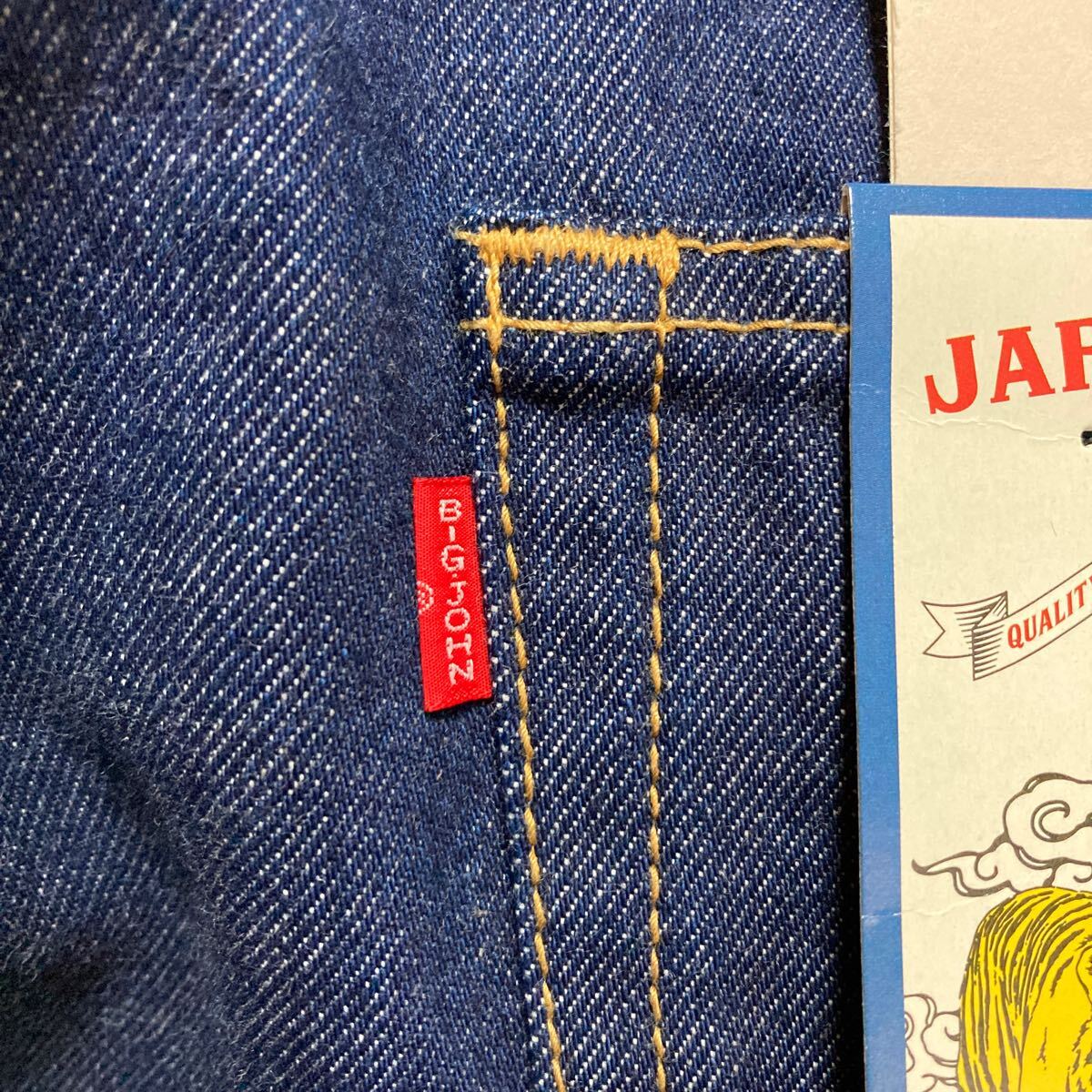 【 неиспользуемый 】BIGJOHN  большой ... M3002-050 50 годовщина   воспоминание   Denim    тонкий  Fit  джинсы   W30  сделано в Японии   ограниченный товар  