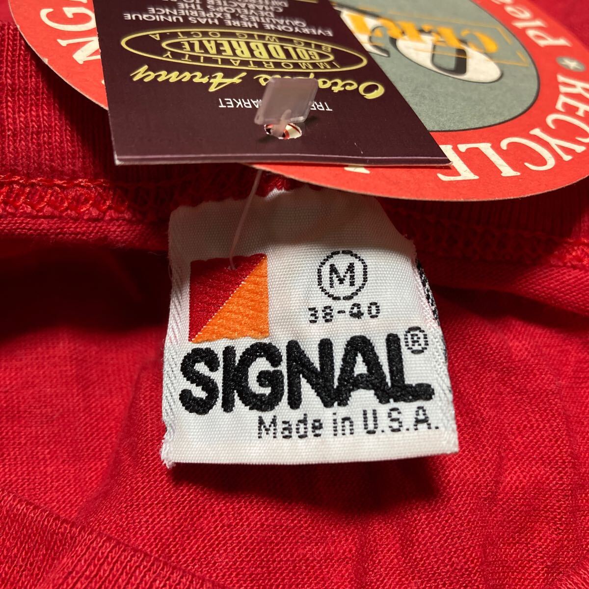 【未使用】80s SIGNAL シグナル コカコーラＴシャツ 赤 Mサイズ USA製 古着 ヴィンテージ デッドストック 希少_画像3