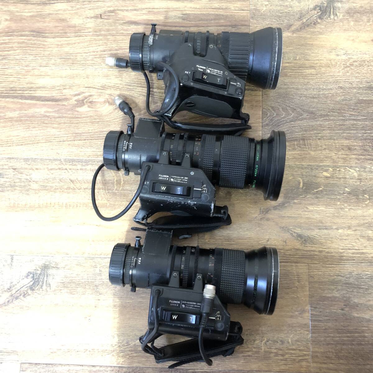 FUJINON 業務用 ズーム レンズ 3本セット フジノン 8.5-135mm F1.7 5.5-47mm F1.7 動作未確認 現状販売品 24D ヱOA4_画像2