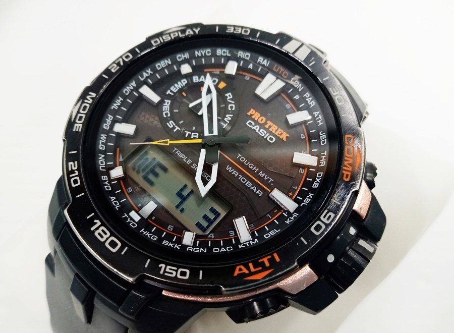 下松)【現状品】CASIO カシオ PROTREK プロトレック 腕時計 PRW-6000Y-1 電波ソーラー タフソーラー ◆N2404007 MD03Aの画像1