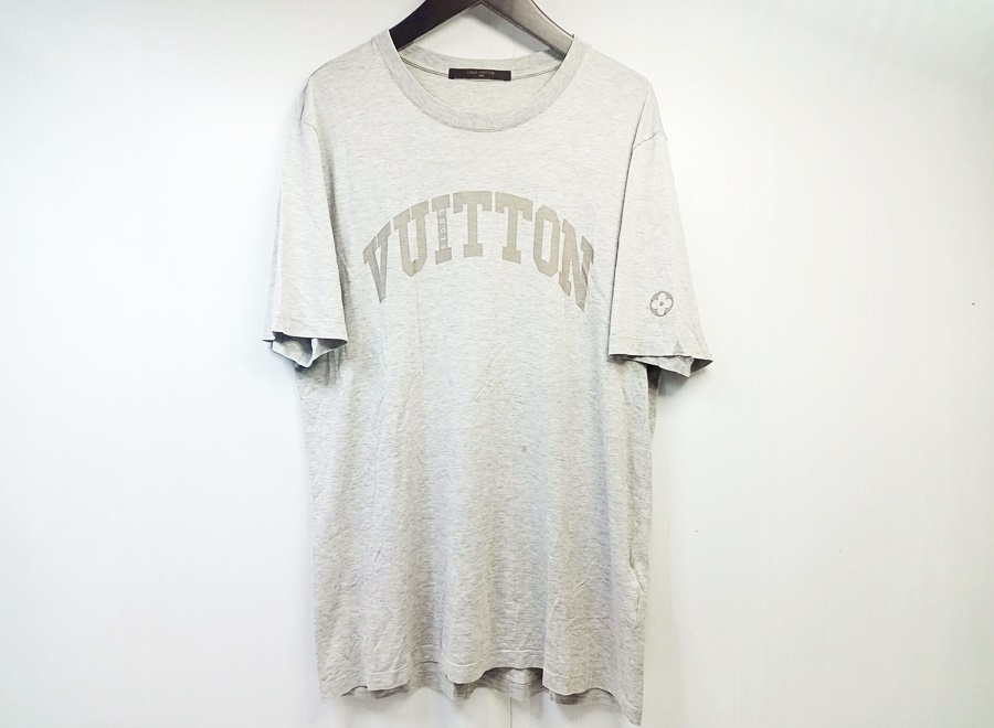 下松)LOUIS VUITTON LV ルイヴィトン 半袖Tシャツ メンズ グレー系 サイズ L【現状品】 ◆N2404015 MD07A_画像1