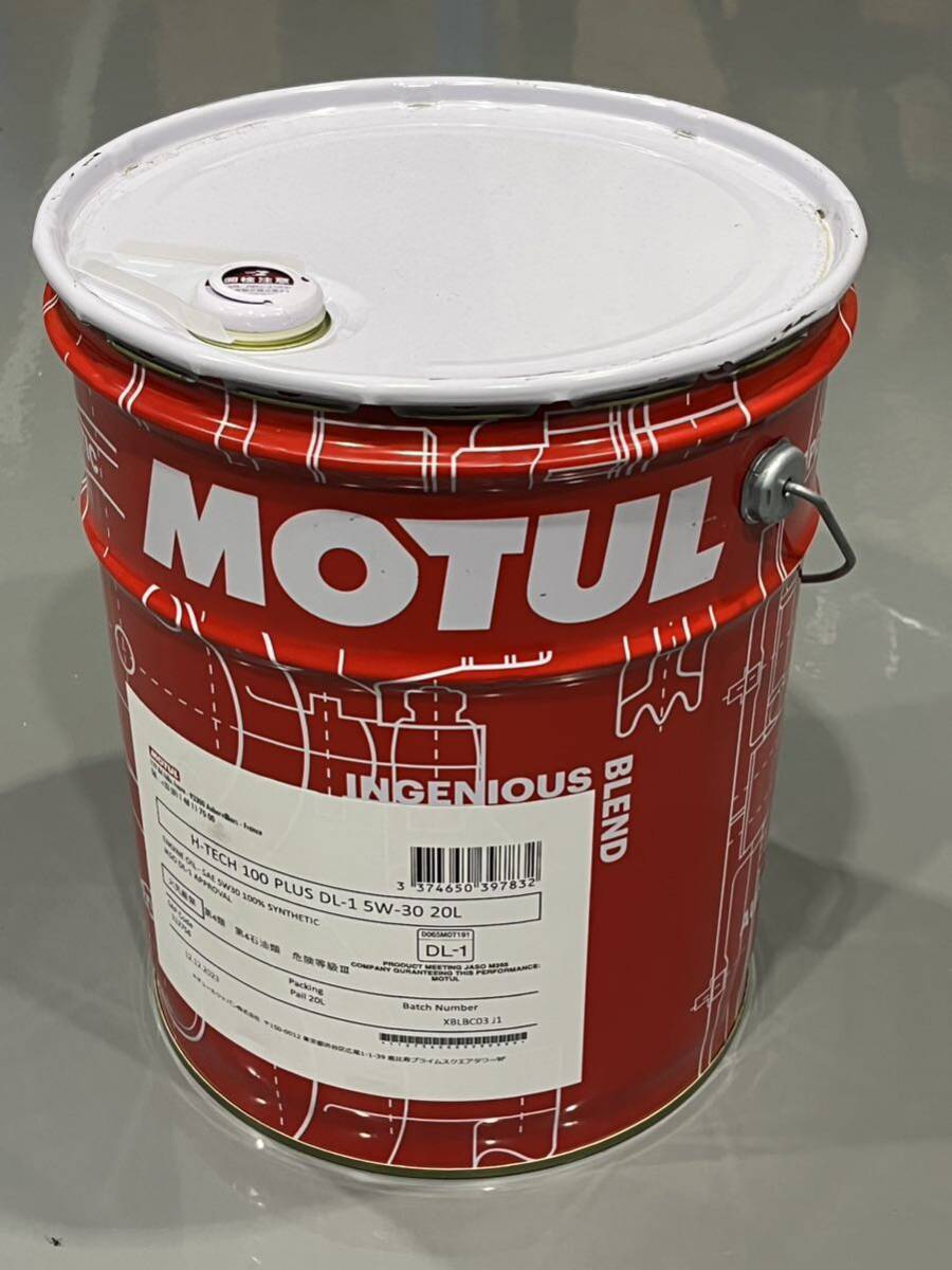  domestic regular goods mochu-ruH-TECH 100 PLUS DL-1 5W-30 20L/1 can engine oil all compound oil echi Tec diesel MOTUL