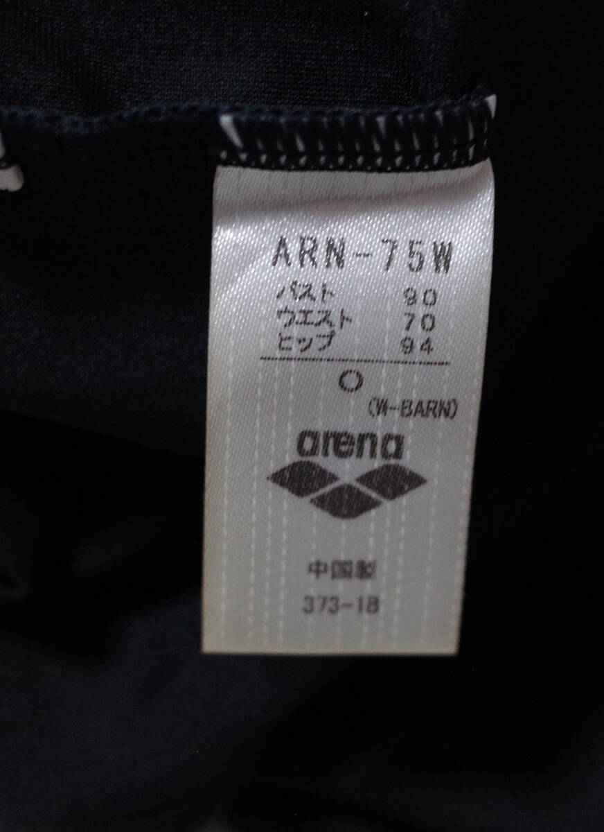 アリーナ ARN-75W Oサイズ 黒 arena 美品の画像7