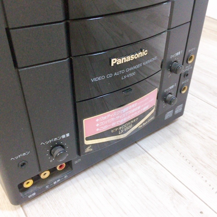 動作品 オートチェンジャー LX-V500 Panasonic パナソニック ビデオCD カラオケ コンポ 音響機器 カラオケ機器の画像6
