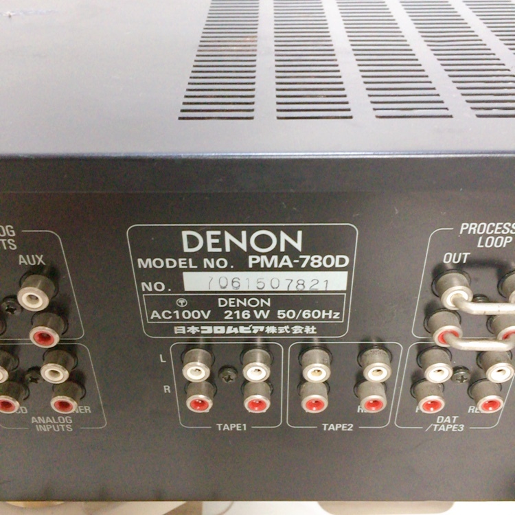 動作品 アンプ pma-780d DENON デノン denon プリメインアンプ 音響機器 オーディオ機器 AMPLIFIERの画像7