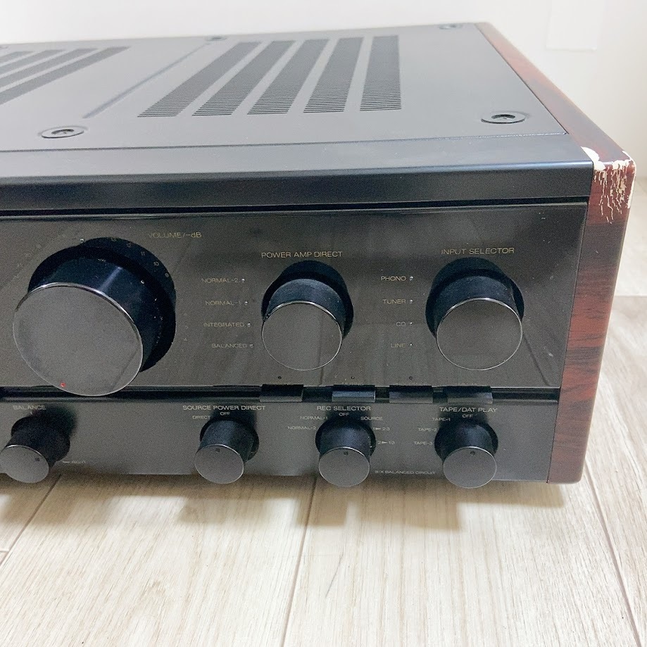 中古品 プリメインアンプ au-α707dr SANSUI サンスイ AU-α707DR オーディオ機器 アンプ 音響機器 木目調 音出し確認済 山水電気の画像8