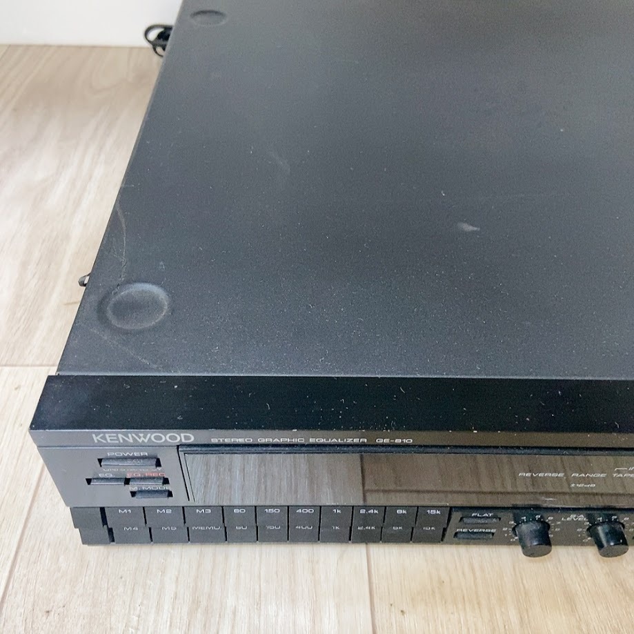 中古品 オーディオ機器 JVC kenwood ge-810 ケンウッド グラフィックイコライザー システムコンポ 音響 通電ＯＫ