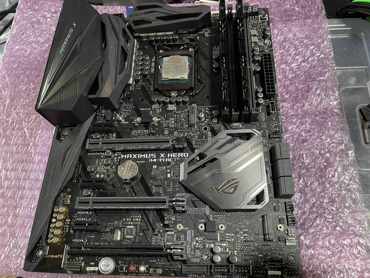 ROG MAXIMUS X HERO (WI-FI AC) Z370 Intel Core i7 8700K メモリ16GBマザーボード CPU セット LGA1151 の画像4