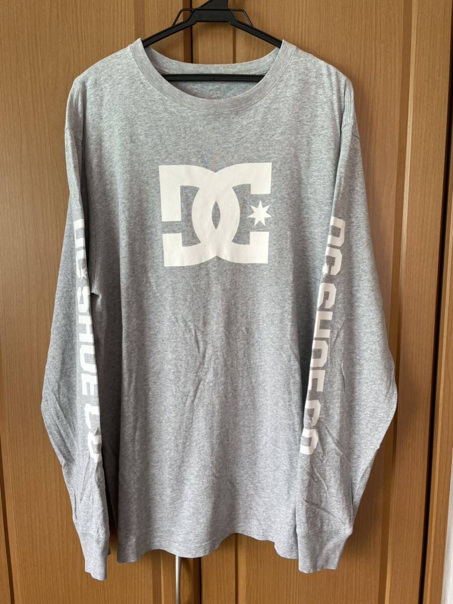 ディーシーシューズ DC SHOES ロンT 長袖 クルーネック XL グレーの画像1