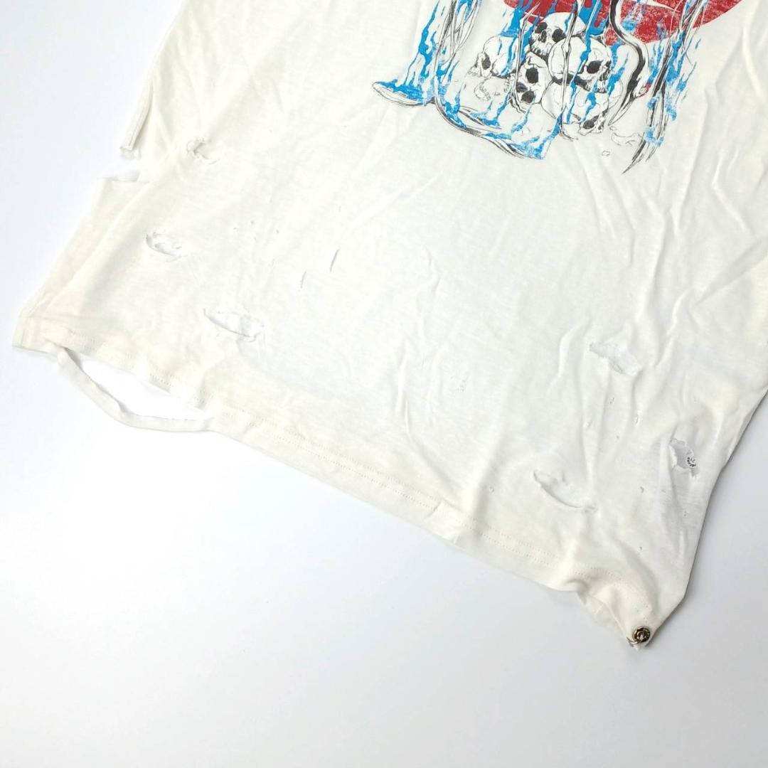 【アウトレット新品XS(日本サイズS相当)】DIESEL ダメージTシャツ 定価13,800円_画像6