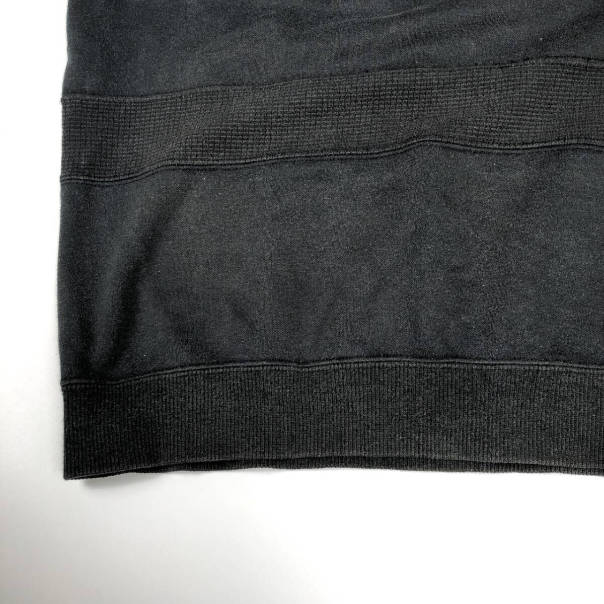 L FILA フィラ トレーナー素材 Tシャツ ブラック 半袖 リユース ultramto ts2044_画像10
