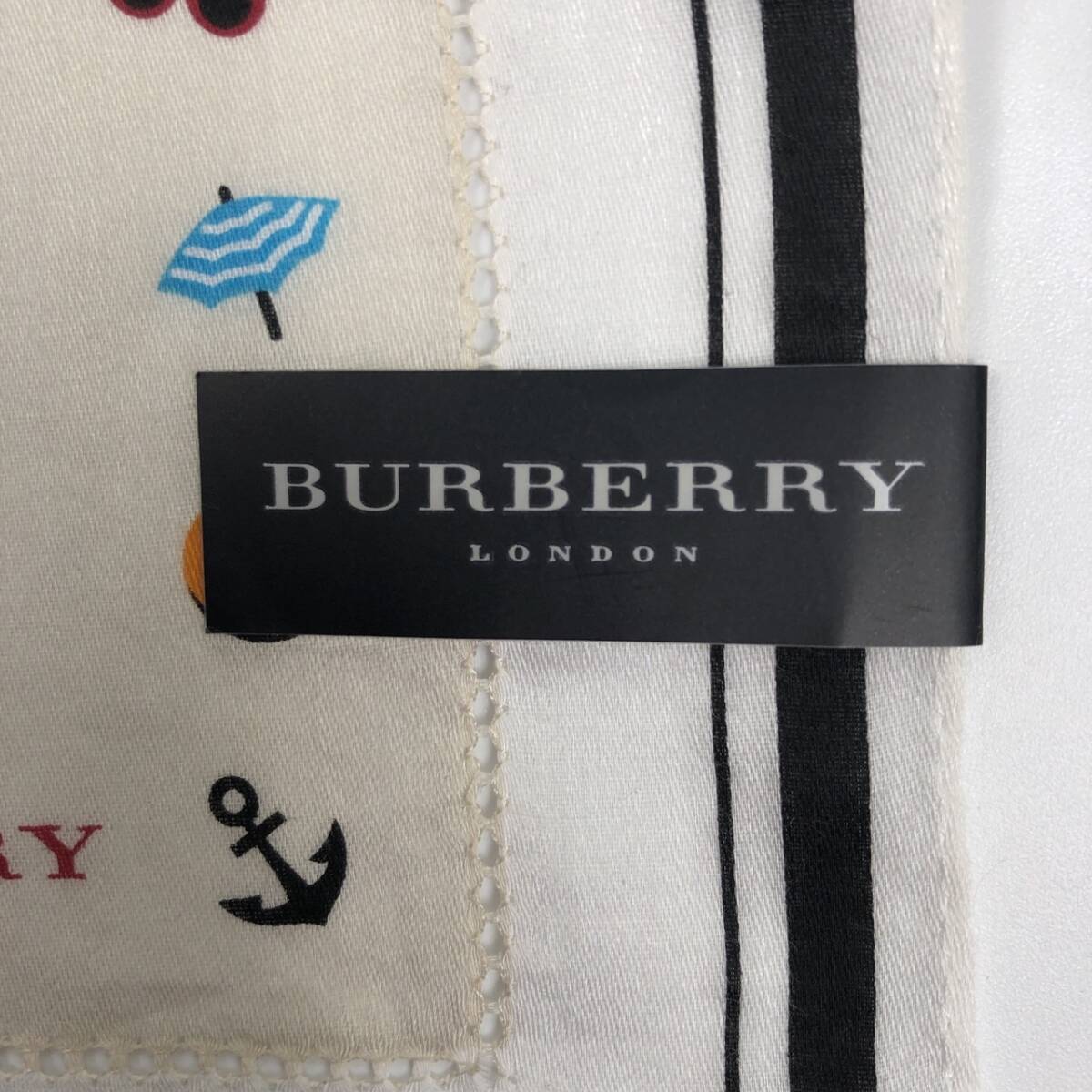 BURBERRY バーバリー ハンカチ ベージュ リユース ultralot の画像4