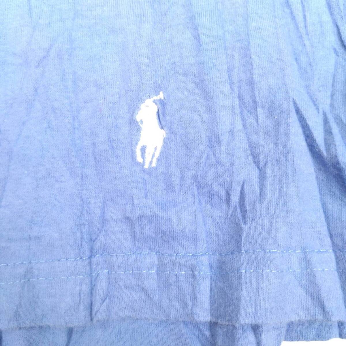 L POLO RALPH LAUREN ポロラルフローレン Tシャツ コメットブルー 半袖 リユース ultramto ts3022_画像2