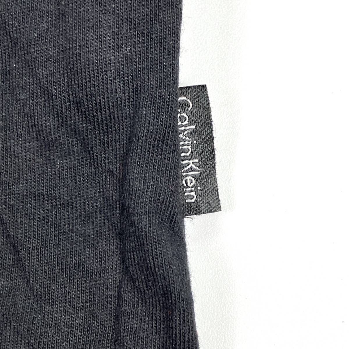 XL Calvin Klein カルバンクライン Tシャツ ブラック Vネック 半袖 リユース ultramto ts3050_画像5
