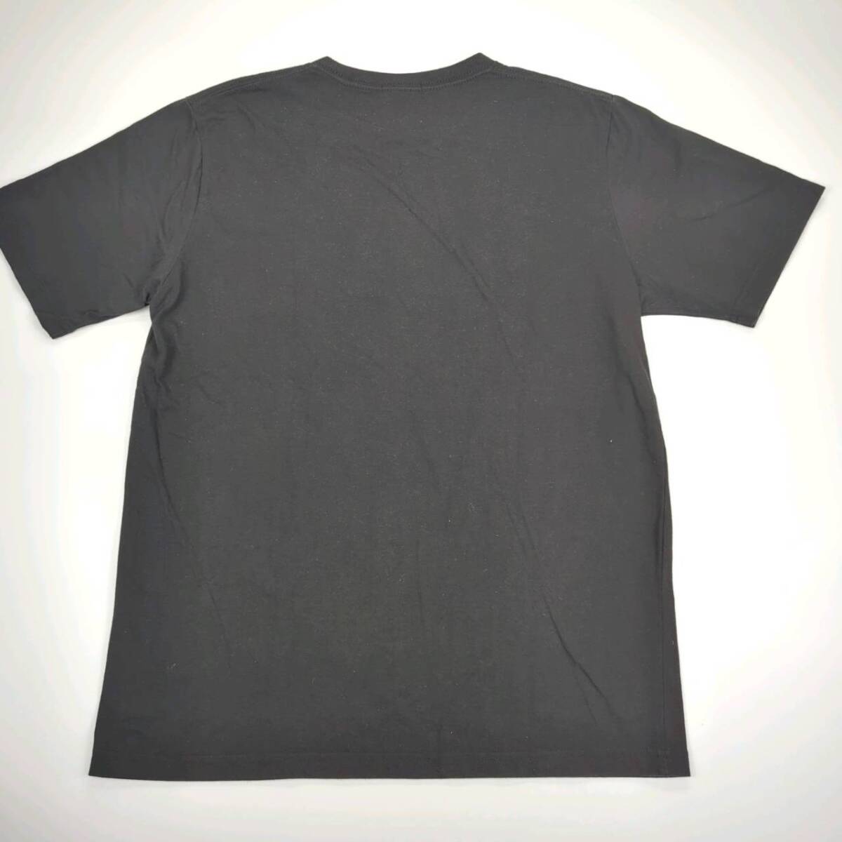 L BROWNY ブラウニー Tシャツ 刺 丸首 ブラック 半袖 リユース ultramto ts2205_画像2