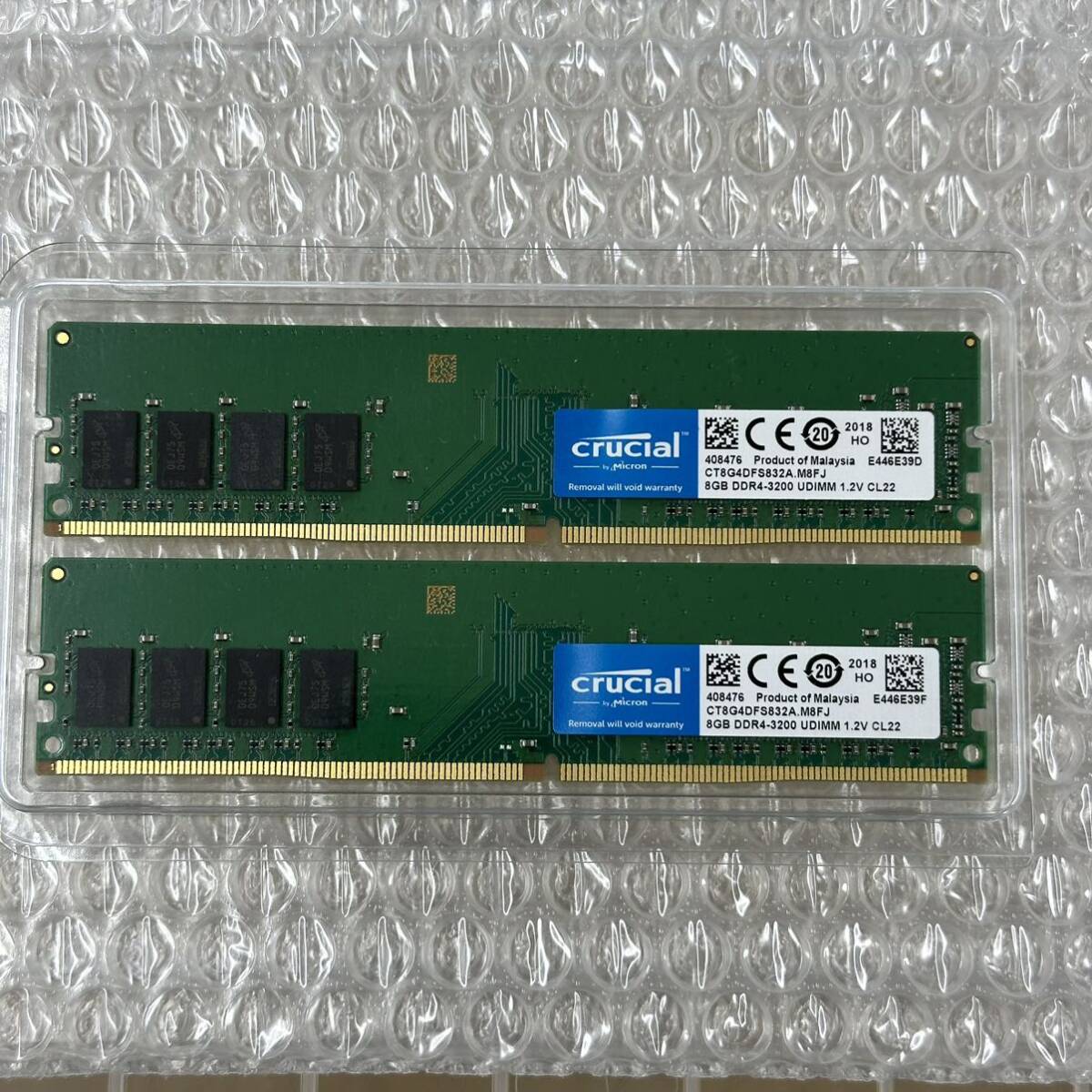 [中古/送料無料]Crucial デスクトップパソコン用 CT8G4DFS832A [DDR4 PC4-25600 8GB×2：16GB] の画像1