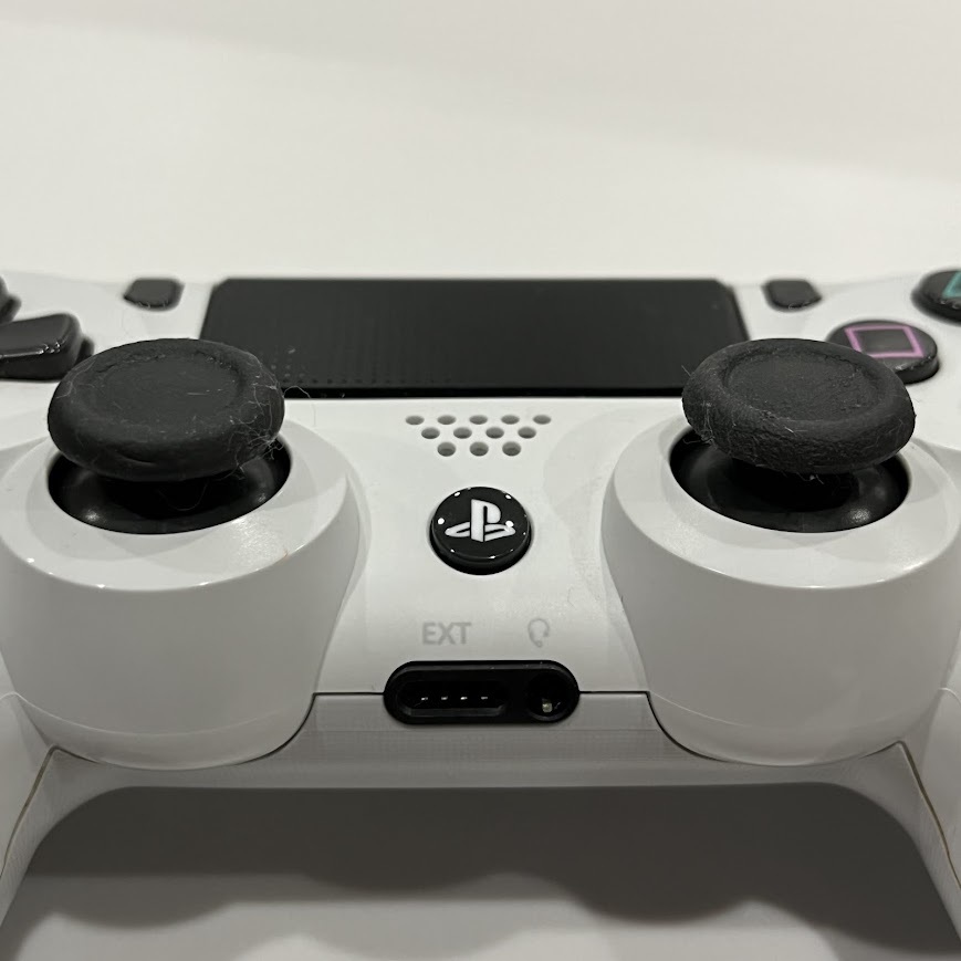 *PS4* wireless controller DUALSHOCK 4 CUH-ZCT2J gray ja-* white cable none present condition goods 