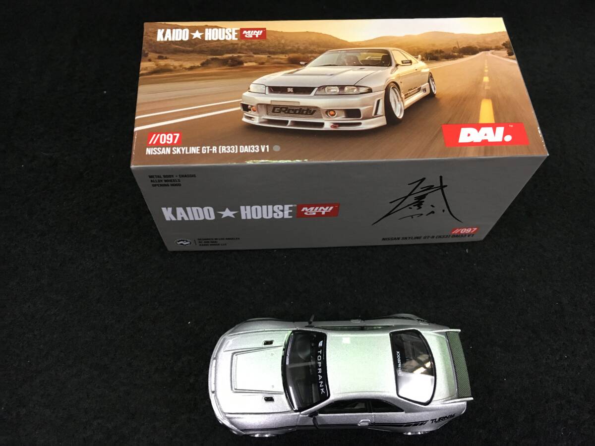 ■KAIDO HOUSE x TSM ミニGT 1/64 日産 スカイライン GT-R R33 DAI33 V1 左ハンドル _画像6