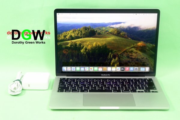 美品J! 2020 MWP62J/A MacBook Pro 13.3” Retina Core i7 Quad-Core 2.3GHz 32GB SSD1TB Silver OS14.4.1 Sonoma_画像1