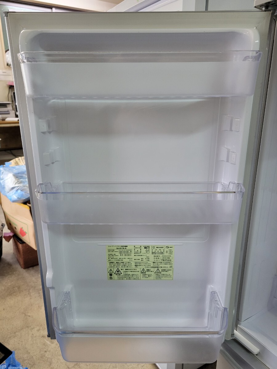 ※一部地域送料込※ SHARP シャープ 2019年製 ノンフロン冷凍冷蔵庫 SJ-D17E-S 167L_画像6