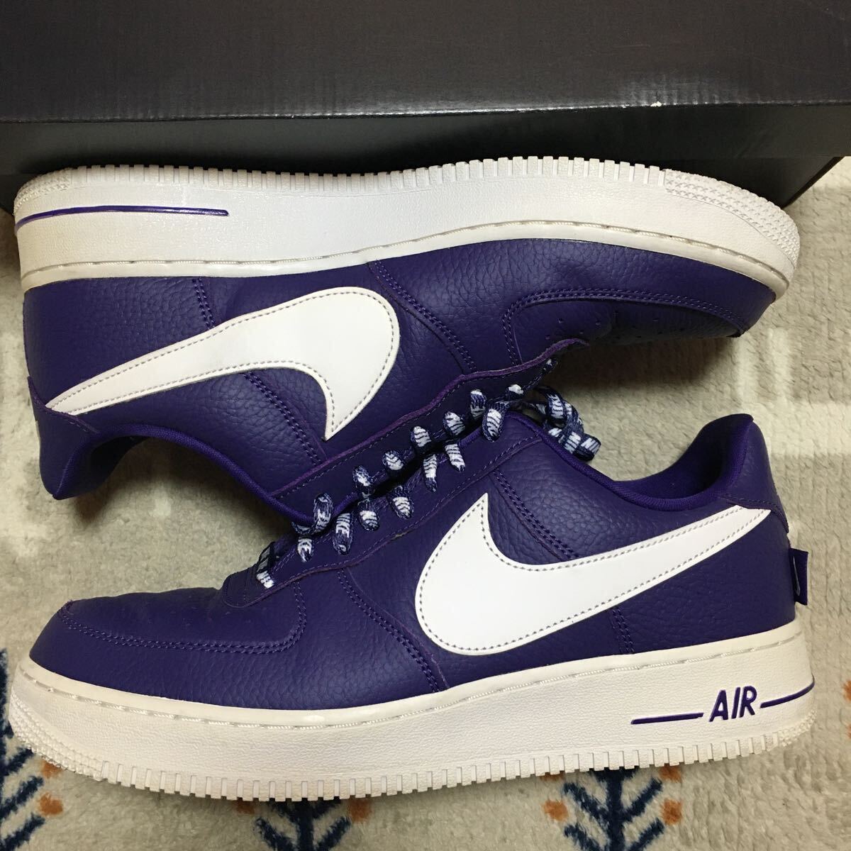Nike Air Force 1 Low NBA Court Purple 27.5cm 元箱 変え紐 付き レア！の画像3