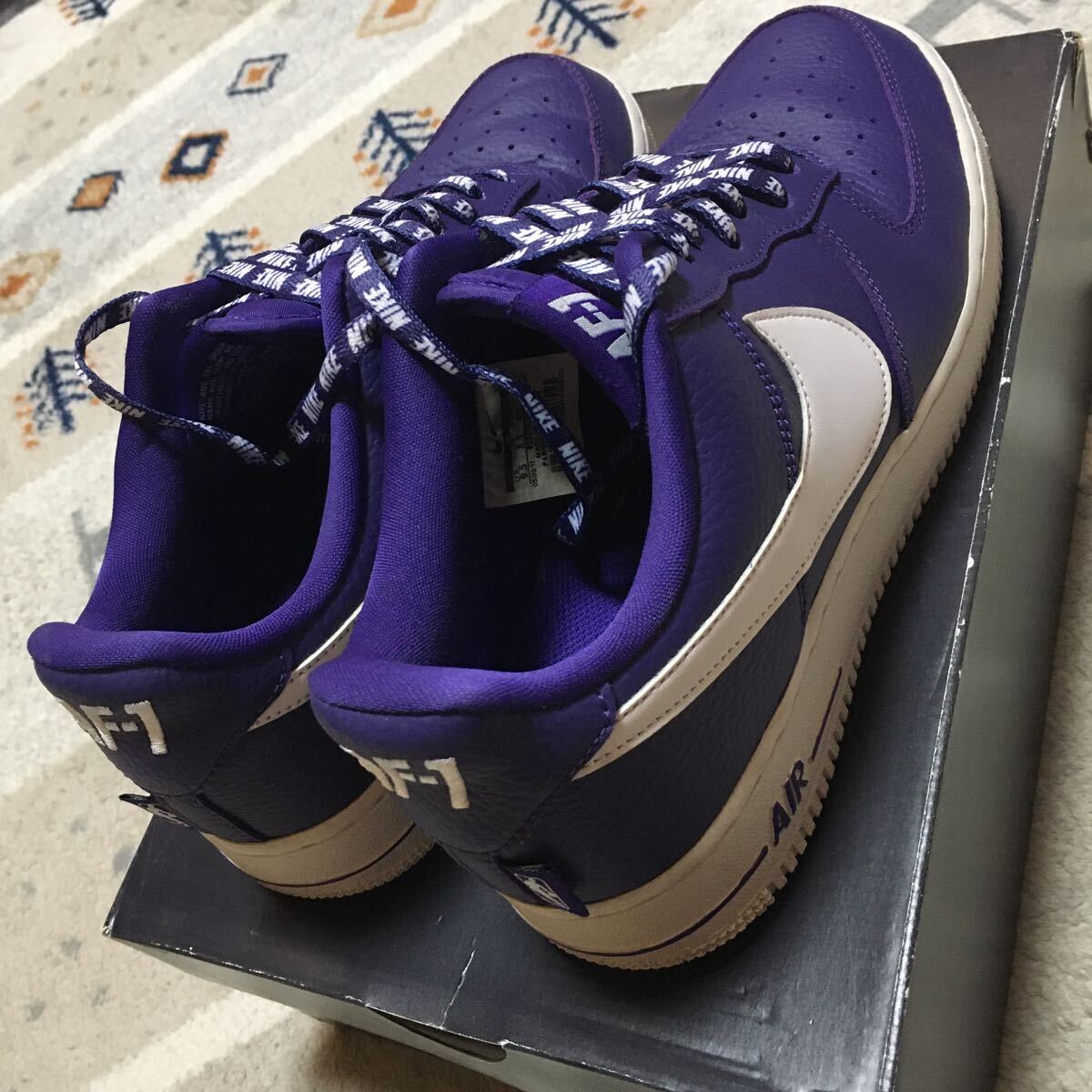 Nike Air Force 1 Low NBA Court Purple 27.5cm 元箱 変え紐 付き レア！の画像2