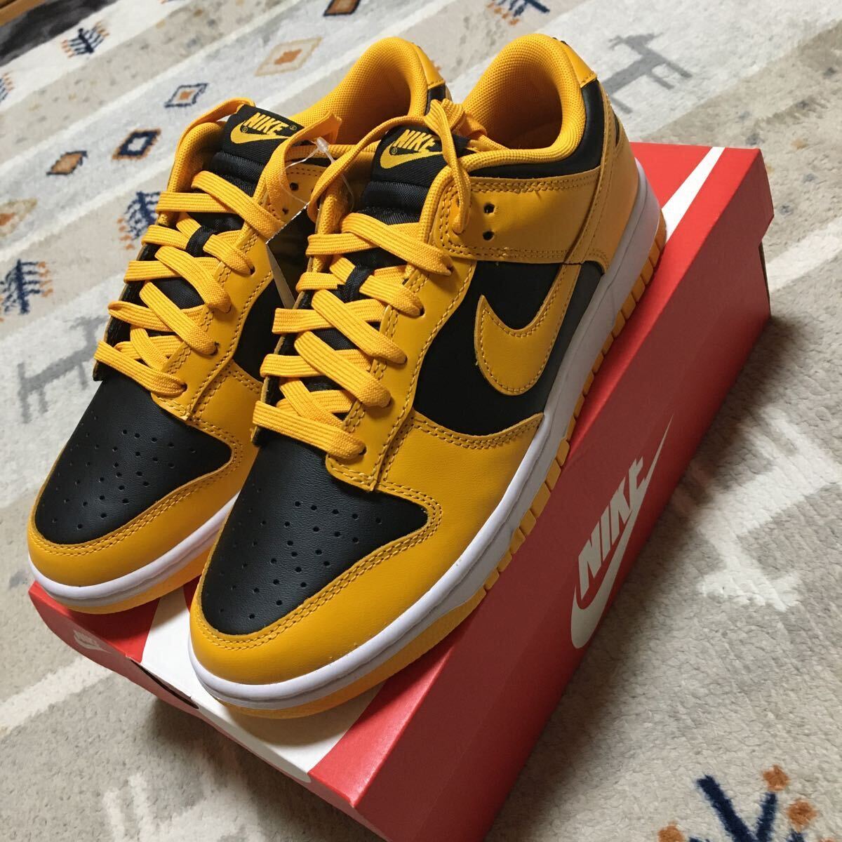 NIKE DUNK LOW Championship Goldenrod ナイキ ダンクロー チャンピオンシップ ゴールデンロッド 27.0cm 未使用 元箱 黒タグ 付き！の画像2