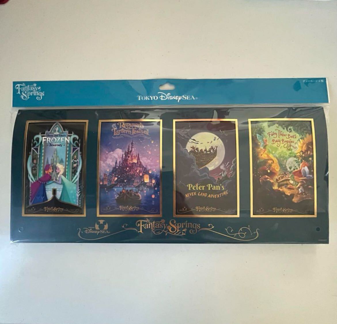 1 jpy start Disney fantasy springs s postcard 4 pieces set 