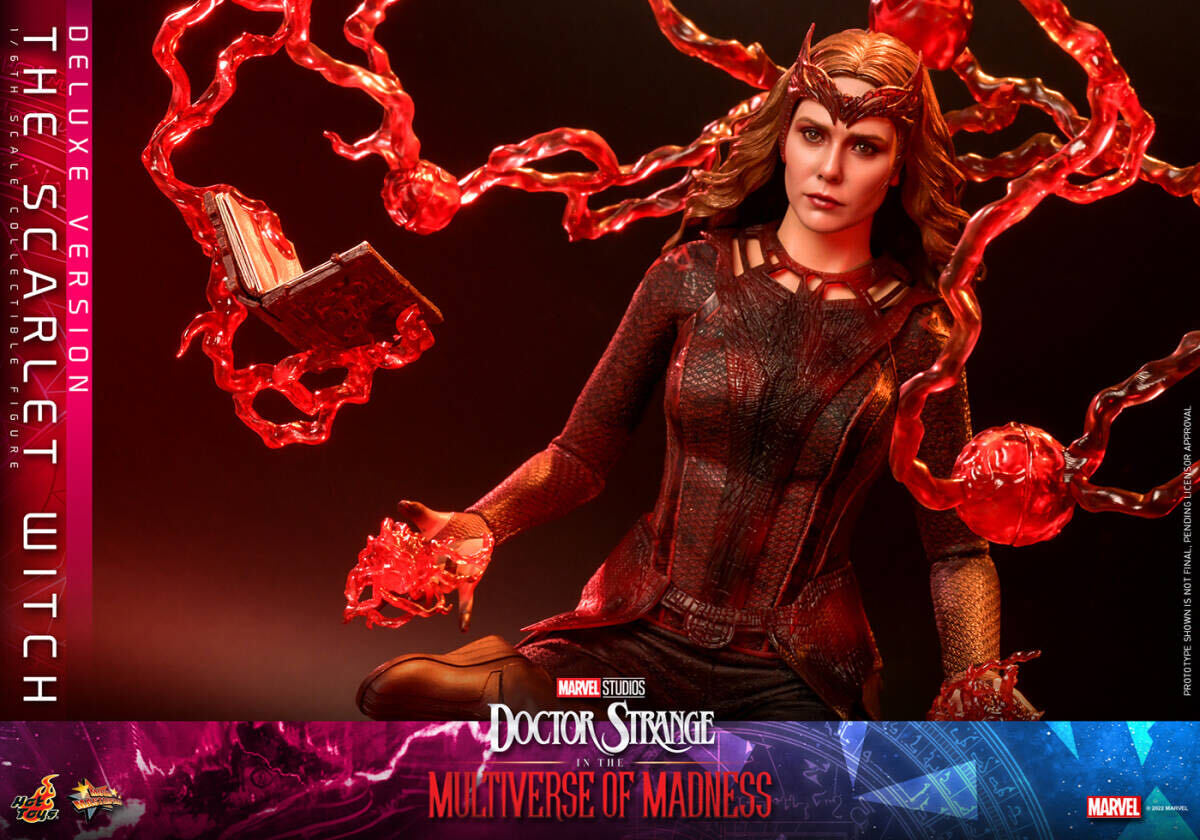 ホットトイズ 1/6 ドクター ストレンジ スカーレット ウィッチ ボーナスアクセサリー付き DX 未開封新品 MMS653 HOTTOYS Scarlet Witch_画像4