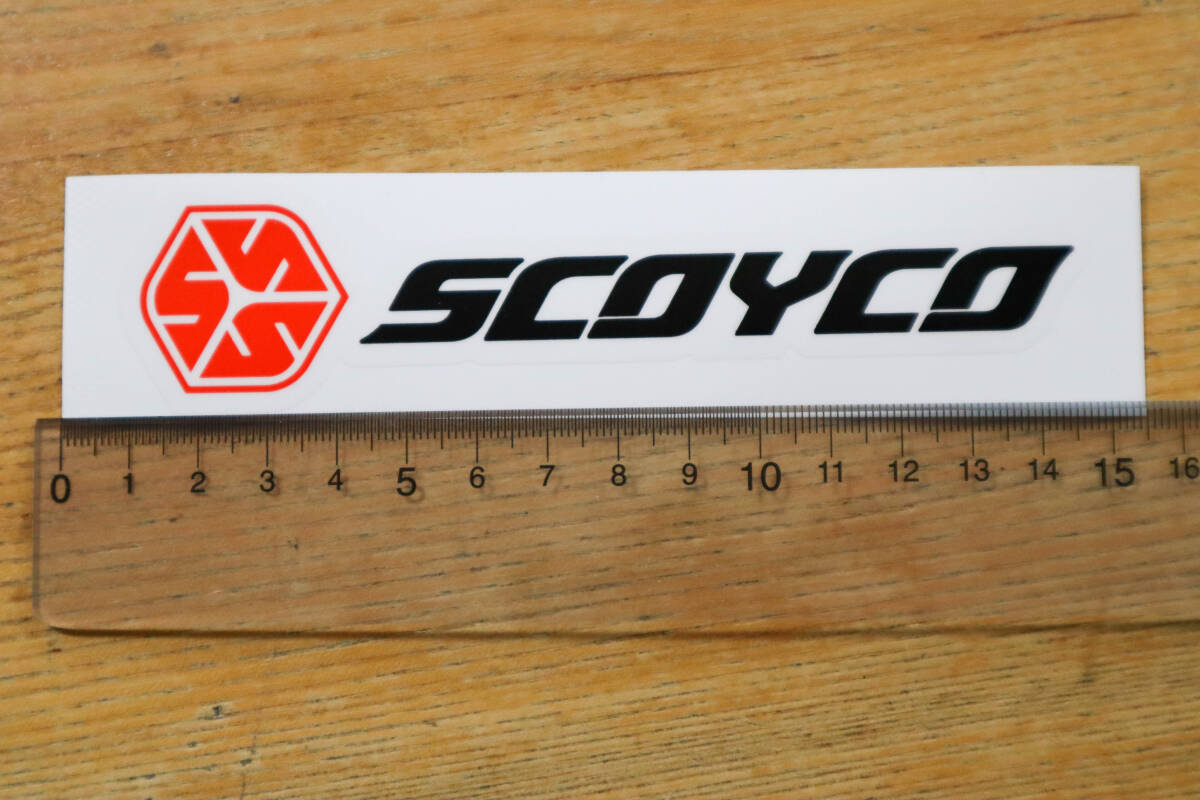 未使用品!スコイコ 非売品ステッカー 東京モーターサイクルショー ノベルティ 限定シール デカール SCOYCO バイク プロテクター KOMINEの画像2