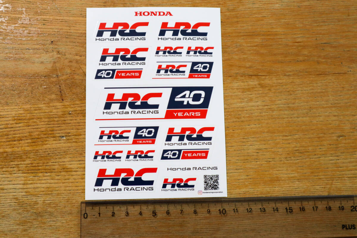 未使用品!HRC 非売品ステッカー 東京モーターサイクルショー ノベルティ 限定シール デカール ホンダ レーシング バイク スクーターの画像2