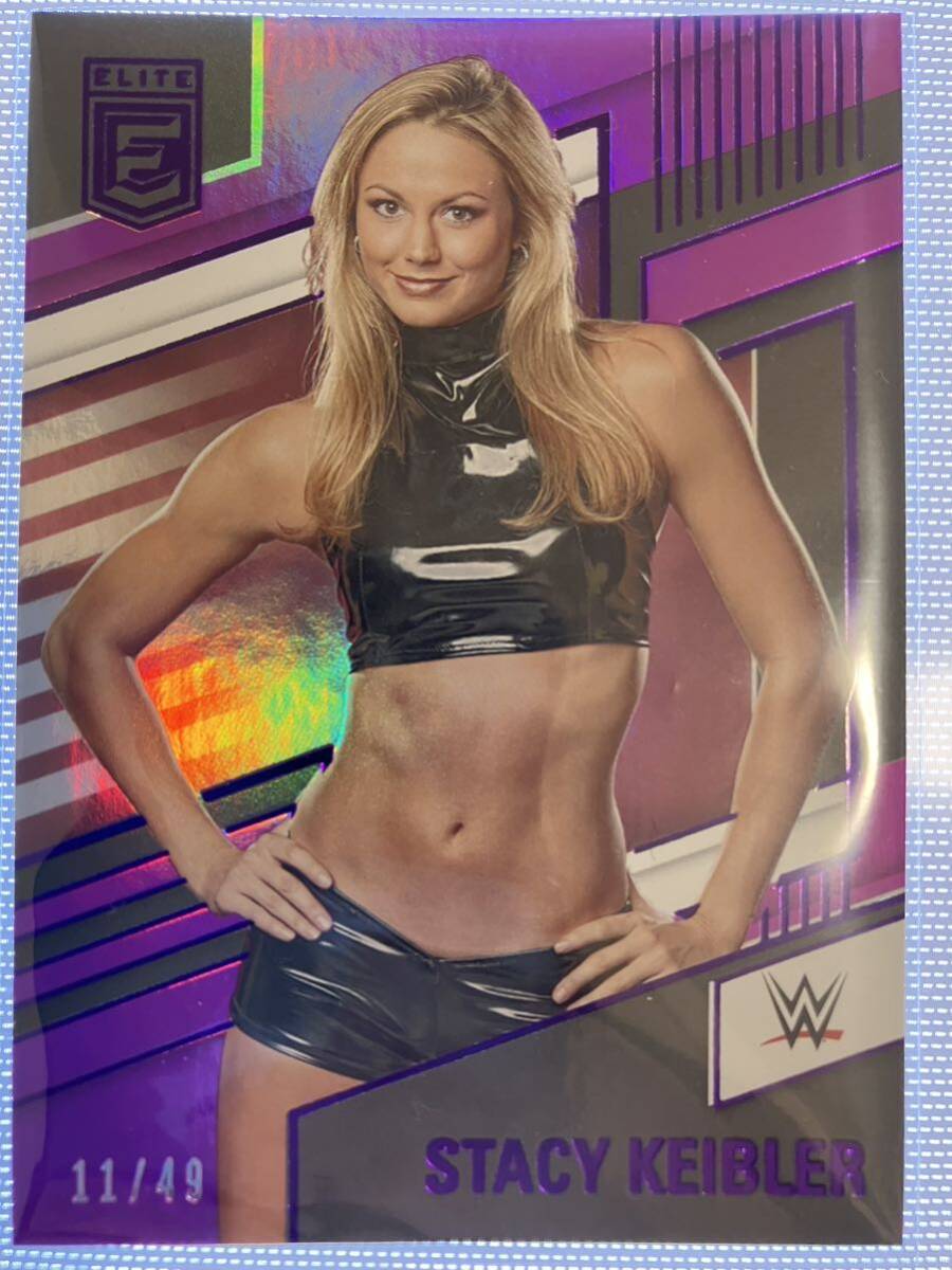 panini2022 ステイシー キーブラー 49枚限定 purpleパラレル STACY WWEカード topps プロレスカードの画像1