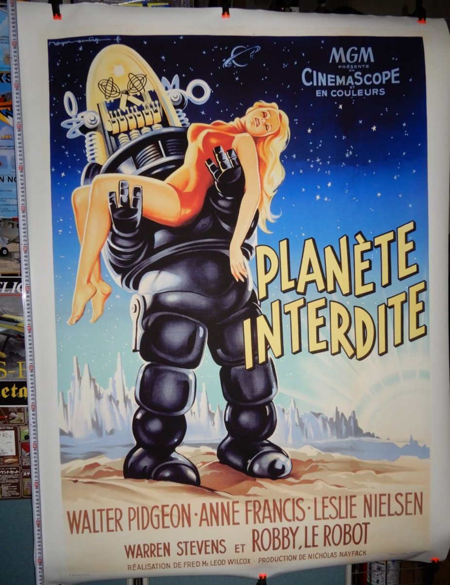 ☆ROBBY THE ROBOT ☆ロビー・ザ・ロボット☆97cm x127cm　☆大型サイズのポスター　ロボットファンのインテリアに最適_画像1