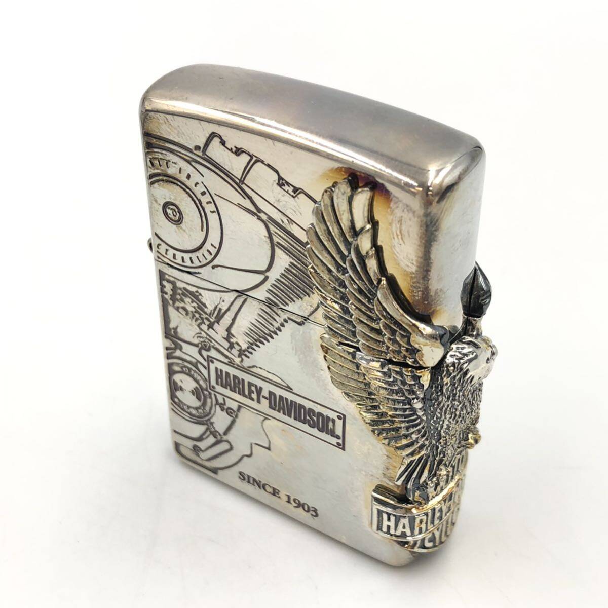 4.11OR-1399★ZIPPO HARLEY DAVIDSON★ジッポー ハーレーダビッドソン 2016年製 motor cycle lighter オイルライター DE0/EA5の画像2