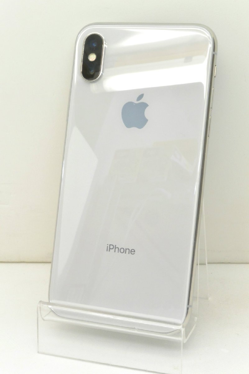 白ロム SIMフリー docomo SIMロック解除済 Apple iPhoneX 64GB iOS16.7.7 Silver MQAY2J/A 初期化済 【m022973】_画像2