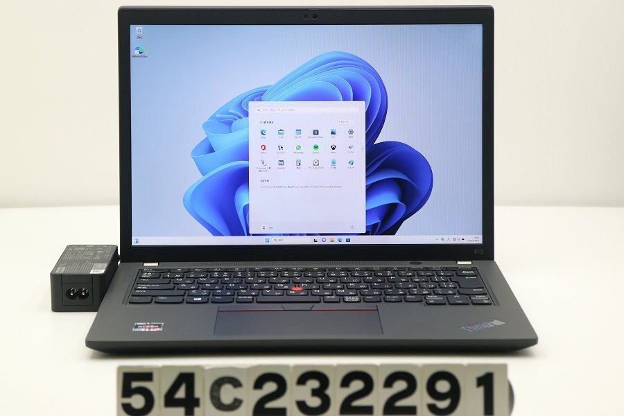 Lenovo ThinkPad X13 Gen2 Ryzen5Pro 5650U 2.3GHz/8GB/256GB(SSD)/13.3W/WUXGA(1920x1200)/LTE/Win11 【54C232291】_画像1