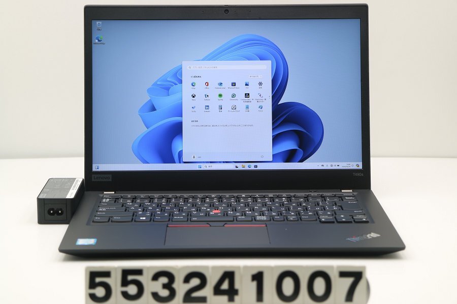 【ジャンク品】Lenovo ThinkPad T490s Core i7 8665U 1.9GHz/32GB/1TB(SSD)/14W/FHD(1920x1080)/Win11 ファン不良 【553241007】_画像1