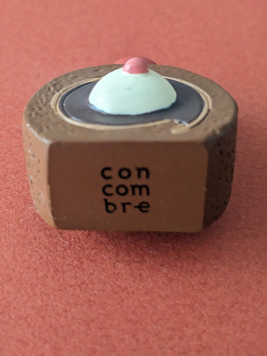未使用 コンコンブル 文鳥スイーツ ココアロールケーキ concombre DECOLE フィギュア 置物_画像3