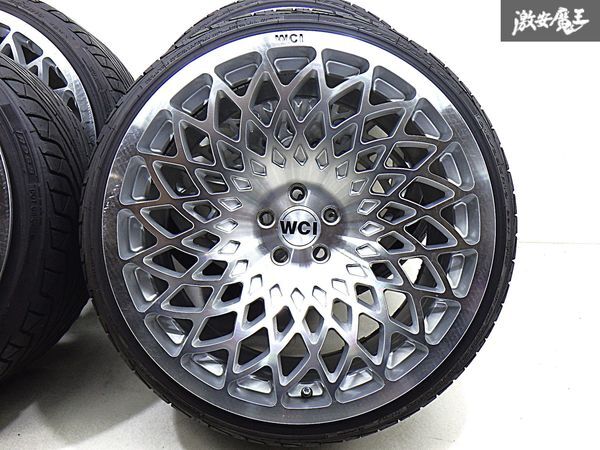 ●WCI MT01 キャストホイール 19インチ 9.5J +35 PCD100 5H 2021年製 バリ山 タイヤ 215/35ZR19 プリウス カローラスポーツ 86 BRZ 棚U-2の画像5