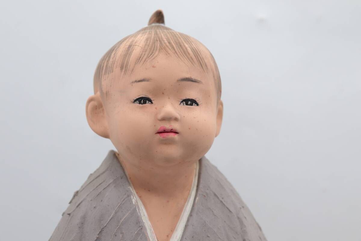 博多人形　男の子　女の子　子供　小童　置物　陶器人形　昭和　伝統工芸_画像2