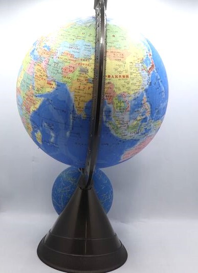 地球儀 二球（世界地図/星座）昭和カートン 高さ46㎝ 直径26㎝ 直径13㎝ 勉強/地図の画像10