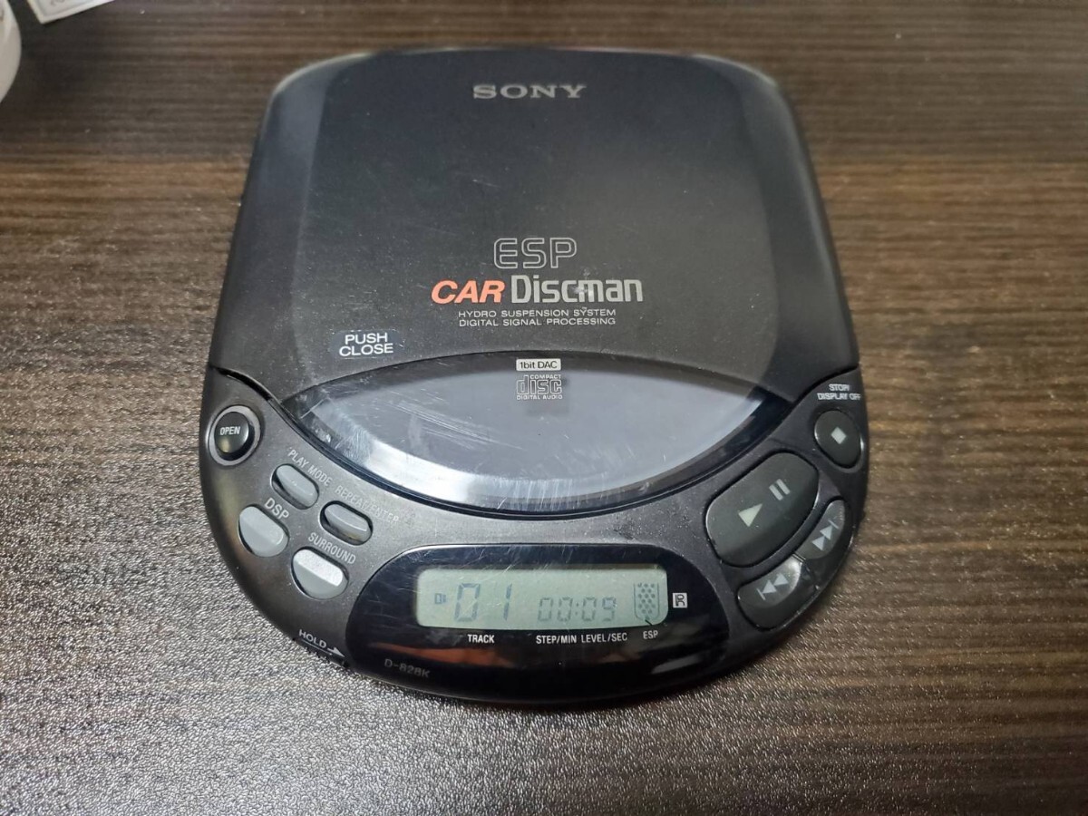 ●再生可能 SONY ESP CAR Discman CDプレイヤー D-828K ソニー / ウォークマン walkman●送料無料の画像1
