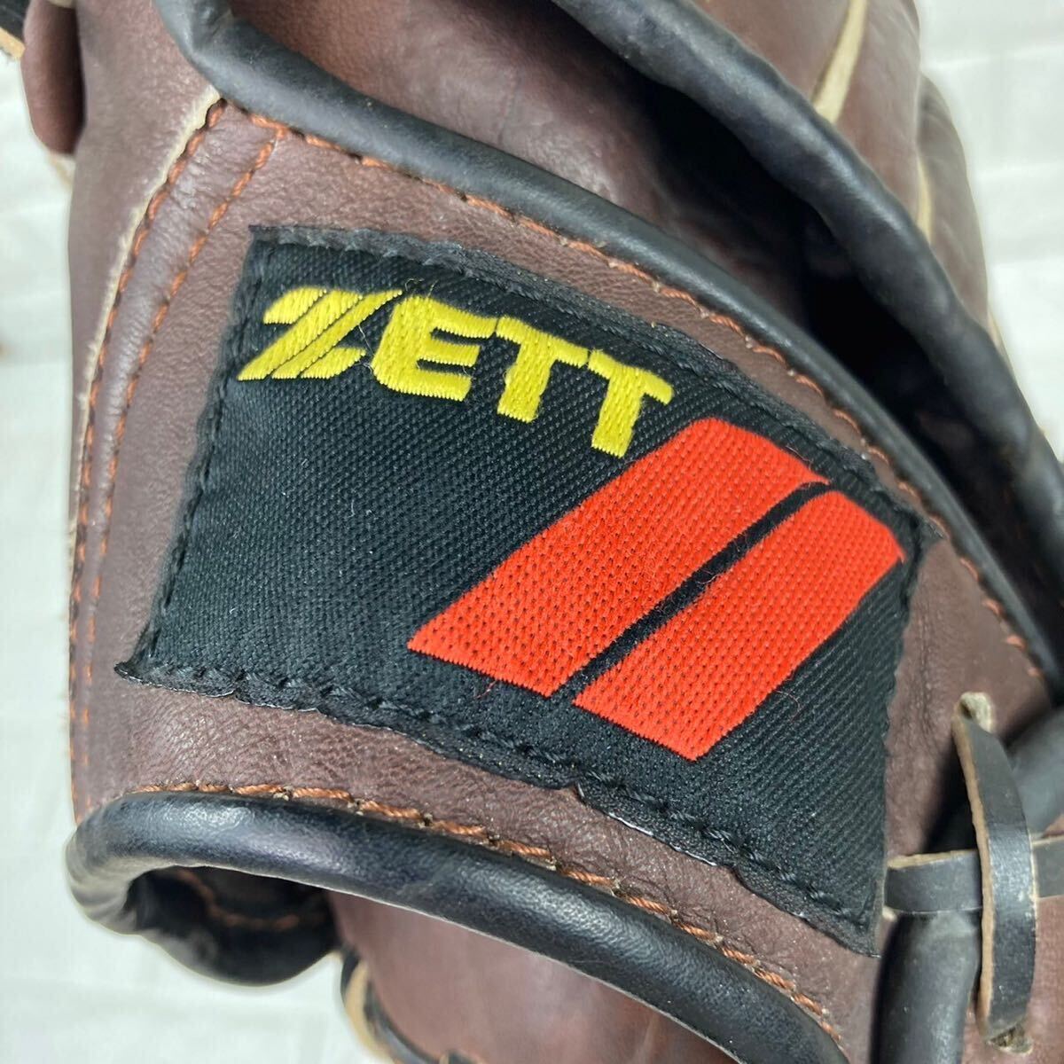 ZETT 野球グローブ プロフェッショナルモデル 内野手 軟式 左利き用 ゼット 希少 ベースボール の画像10