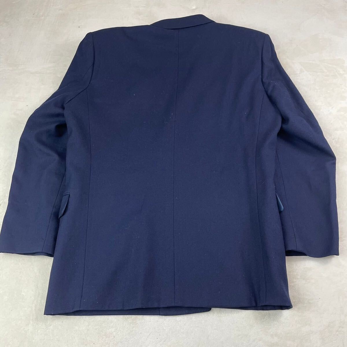 美品 TOMA 紺ブレ ブレザー テーラードジャケット ネイビー 金ボタン L ダブル スーツ ウールの画像2